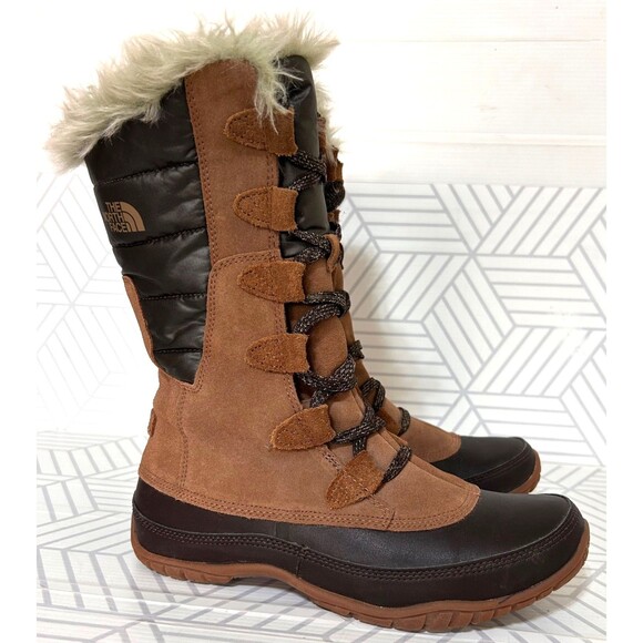 The North Face Women's size 7 38 Nuptse Purna Primaloft Snow Waterproof Boots - Picture 1 of 11